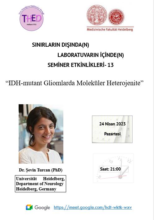 24.04.2023- IDH-MUTANT GLİOMLARDA MOLEKÜLER HETEROJENİTE